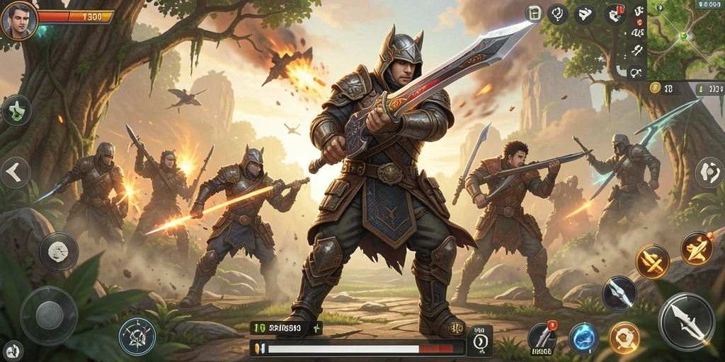 Tampilan gameplay seru dalam petualangan ARPG 9399.