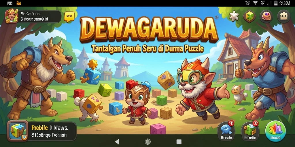 Tampilan gameplay seru di <strong>DEWAGARUDA</strong> yang menantang!