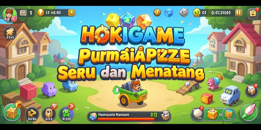 Screenshot gameplay HOKIGAME yang mendebarkan dan penuh warna.