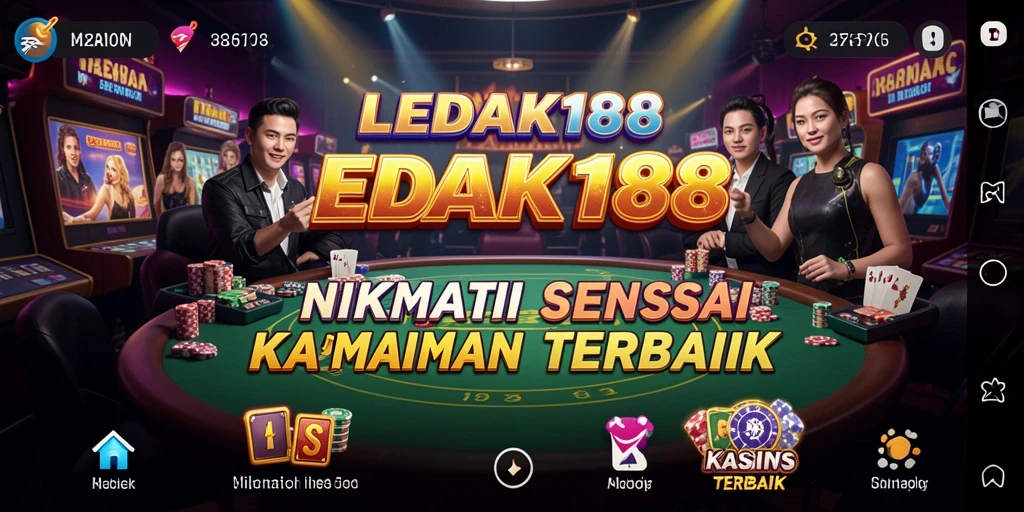 Screenshot gameplay LEDAK188 menampilkan suasana Kasino yang menarik dan mendebarkan.
