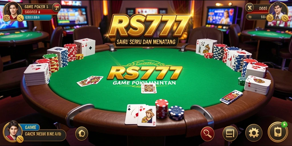 Tampilan gameplay RS777 yang menarik dan penuh aksi Poker.