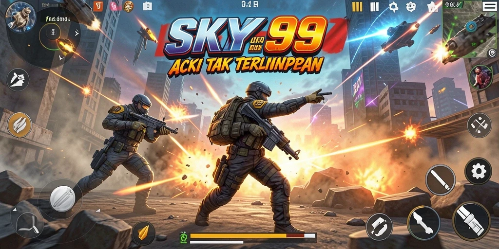 Tampilan gameplay SKY99 yang menegangkan dengan aksi seru dan grafis menawan.